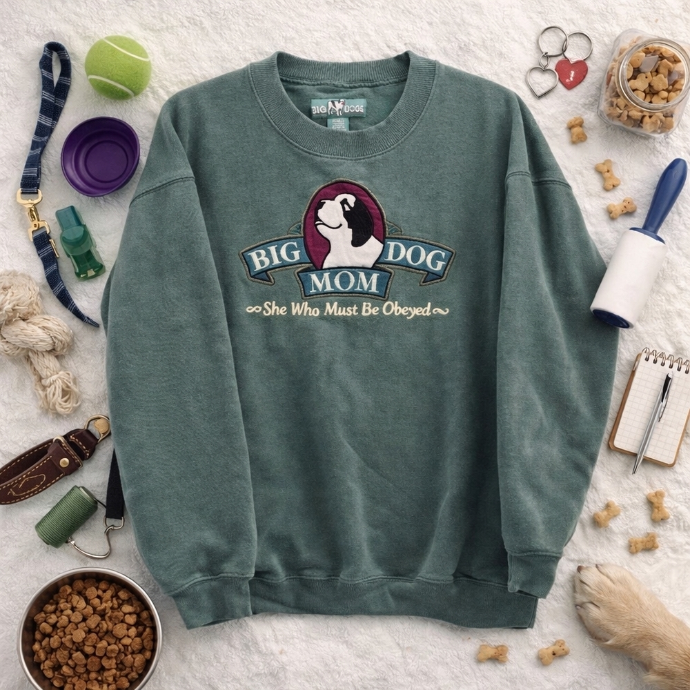 Big Dogs Mom Green L Sleeve Sweatshirt. SHE WHO MUST BE OBEYED. SZ XL